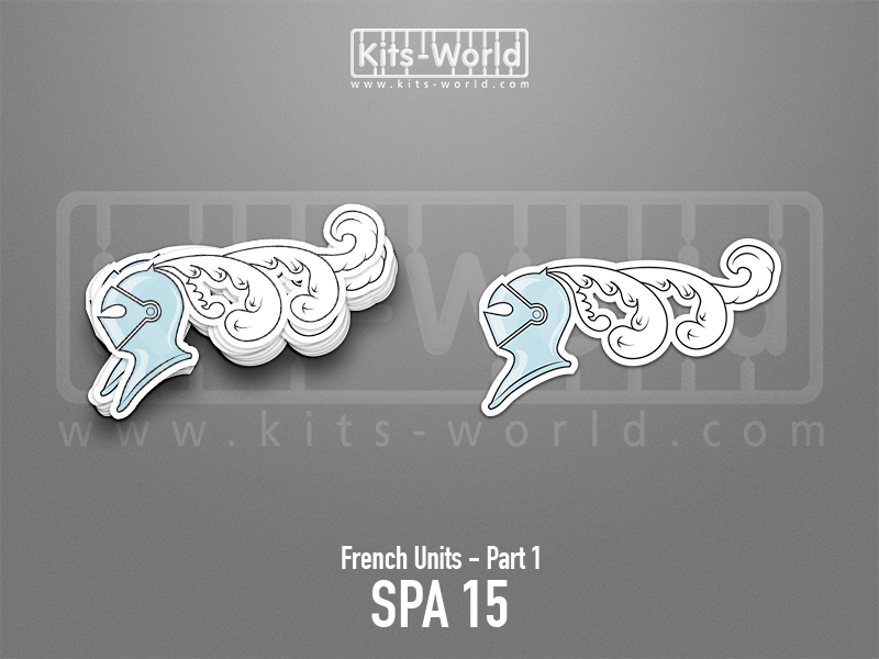 Kitsworld SAV Sticker - French Units - SPA 15 W:100mm x H: 59mm 